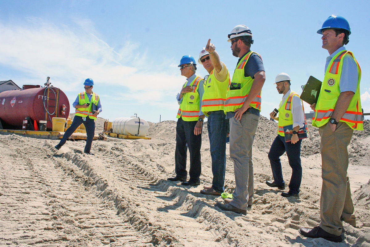 Carper visits Bethany Beach to see replenishment project